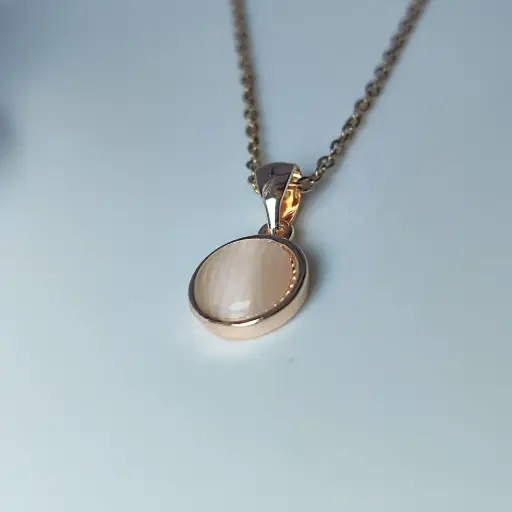 Little Pink Button Pendant