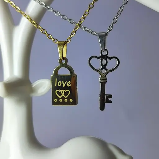 Magnetic Lock and key Pendant